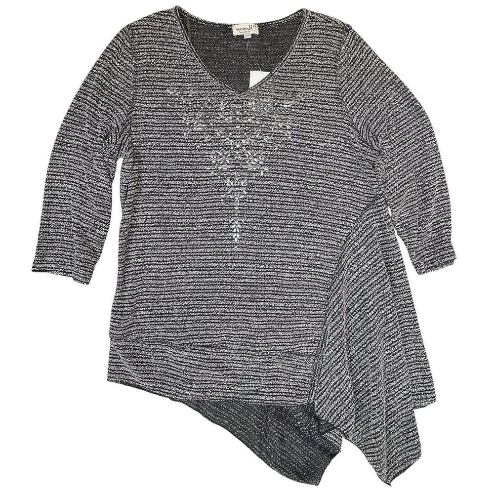 One World Shirt Womens Size XL‎ Black Whimsigoth Dark Mesh Fairy Grunge Gothcore